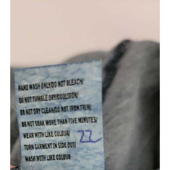 Womens Wa.ado Collection Denim Blue Sweatshirt With Red Accents & Pockets - Picture 7 of 7